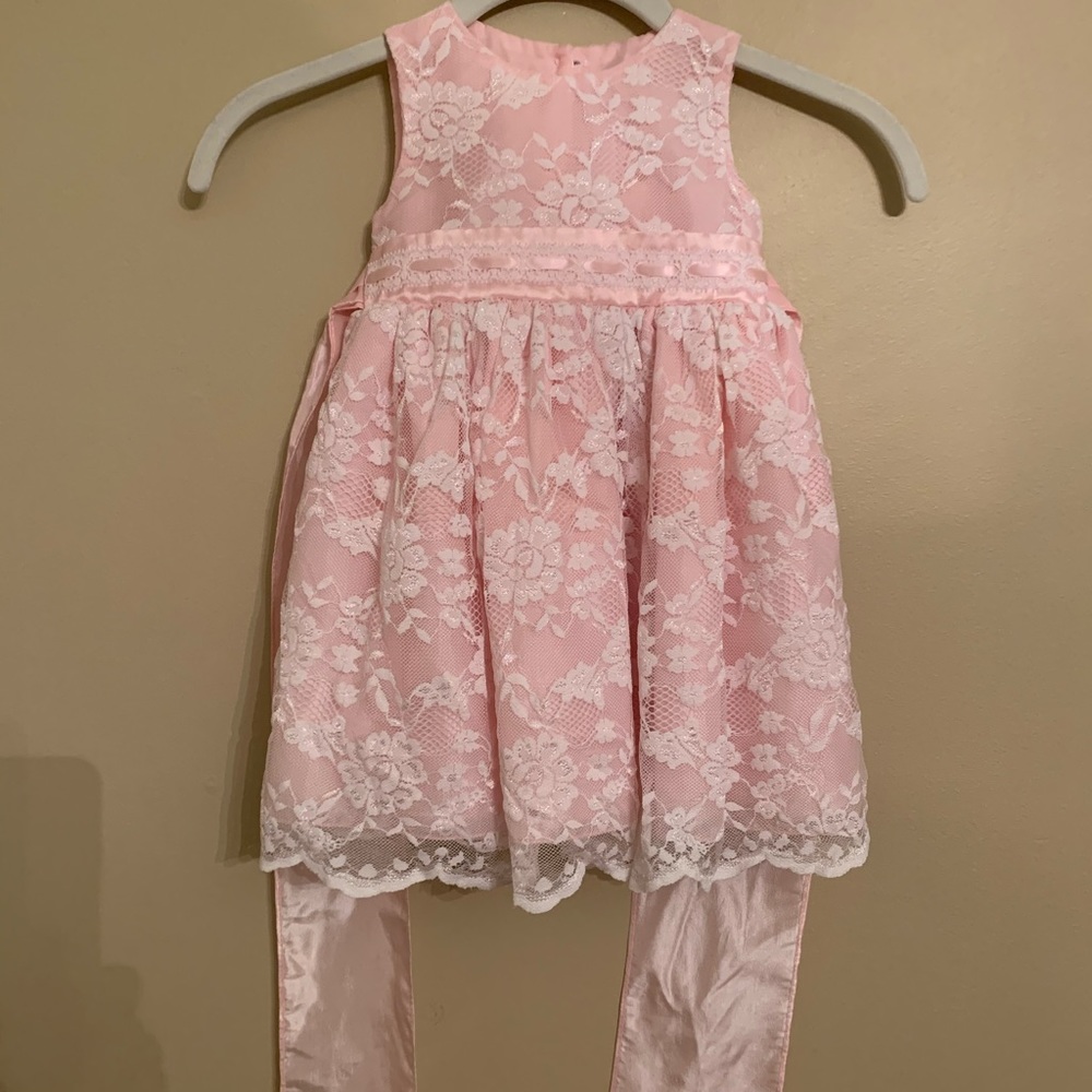 Baby girls pink dress